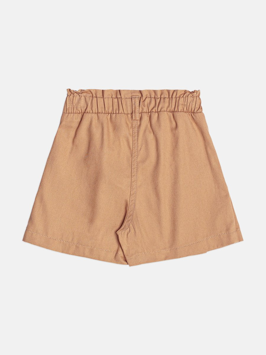 Girls Denim Skirt-Short with Pleats