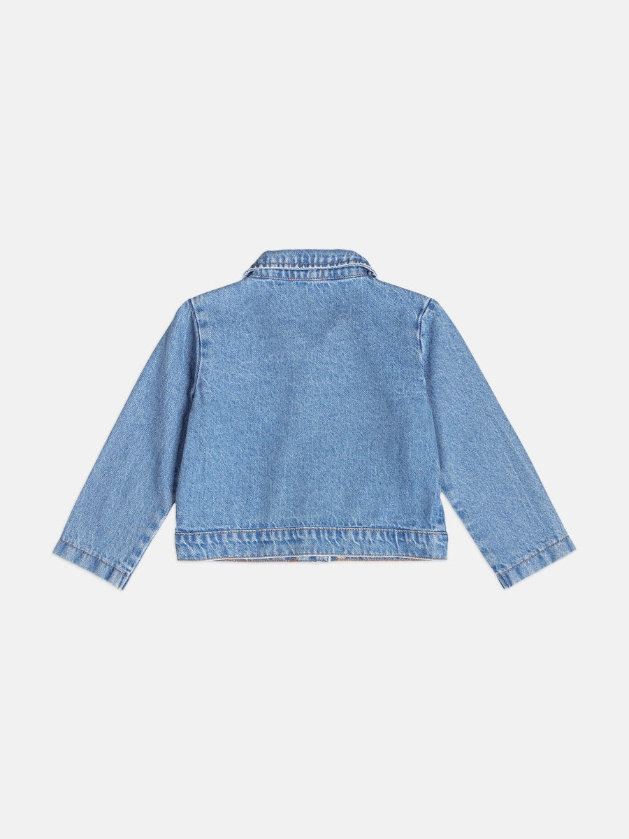 Girls Denim Jacket with Rhinestones