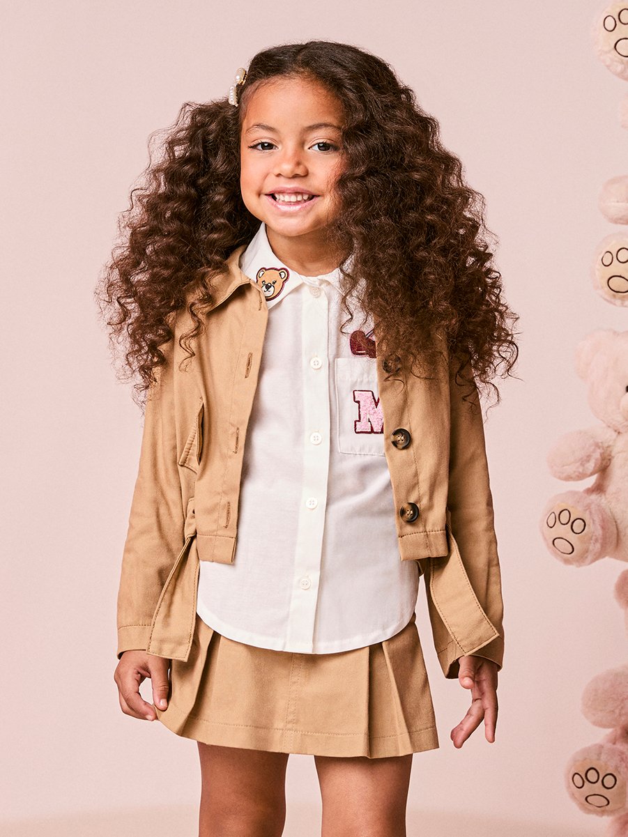 Girls Denim Jacket with Belt
