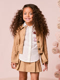 Girls Denim Jacket with Belt