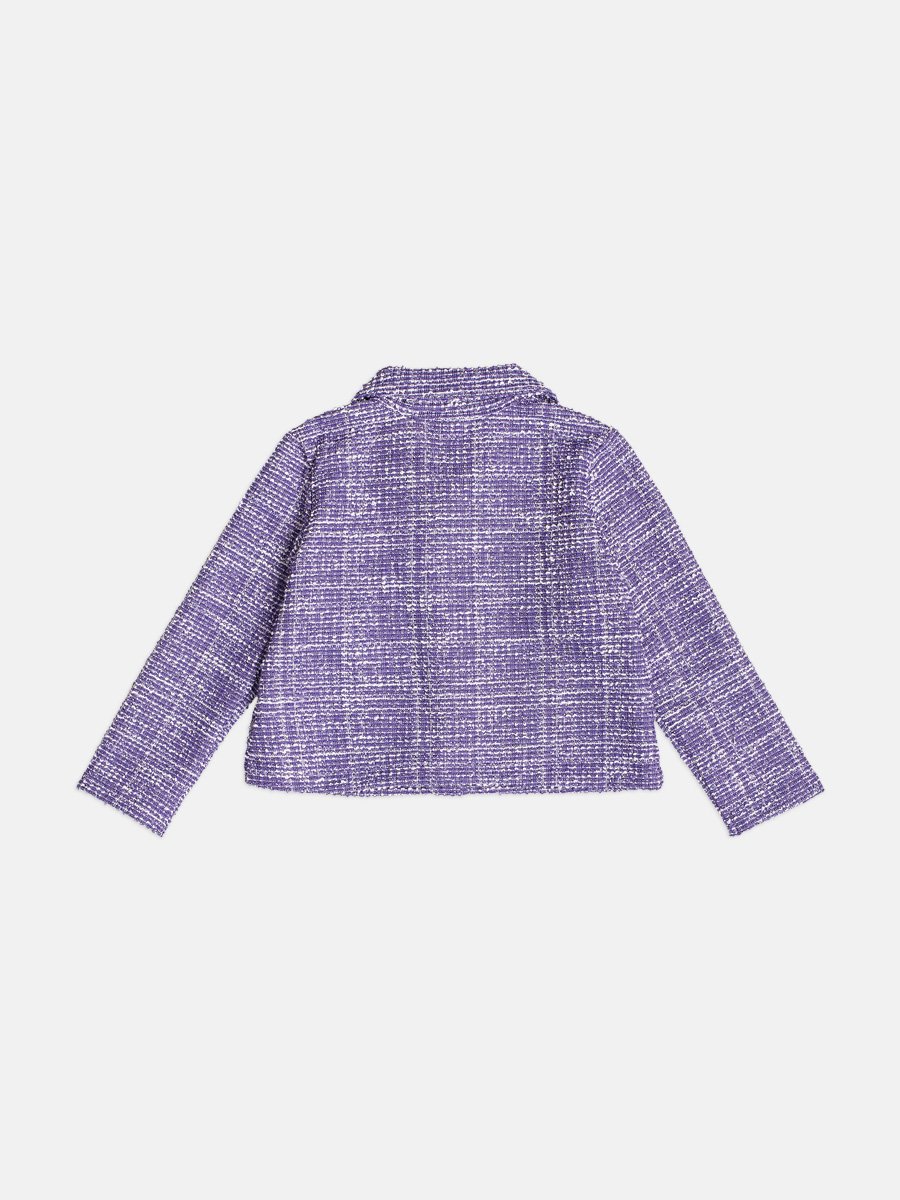 Children's Glittery Tweed Coat