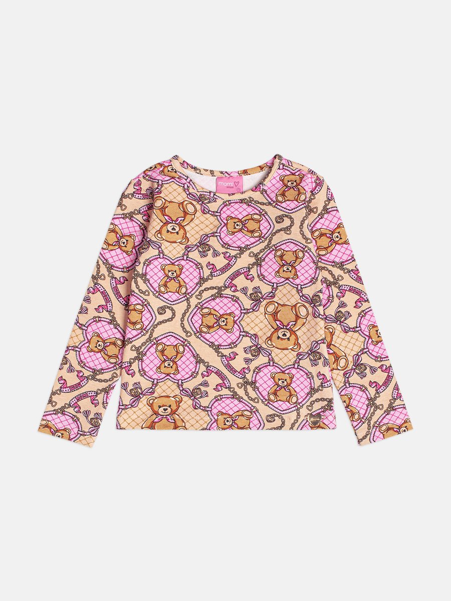 Momi Girls' Top – Long Sleeve Little Bear