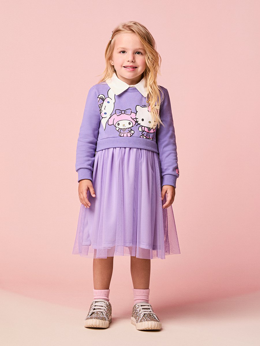 Momi Girls' Dress – Tulle Hello Kitty
