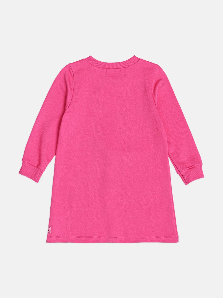 Momi Girls' Dress – Pink Daisy Duck