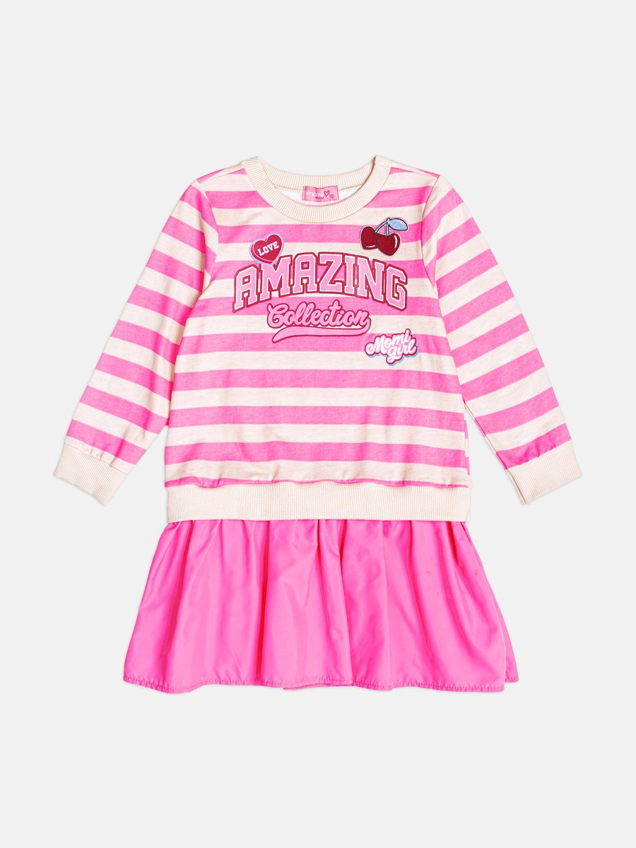 Children's Girl's Cherry Striped Dress