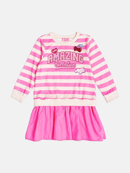 Children's Girl's Cherry Striped Dress