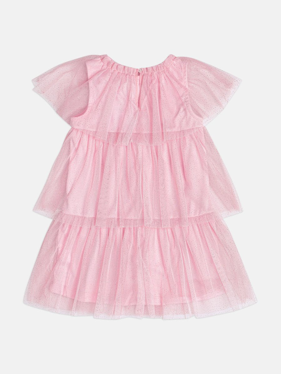 Girls Tulle Dress with Ruffles