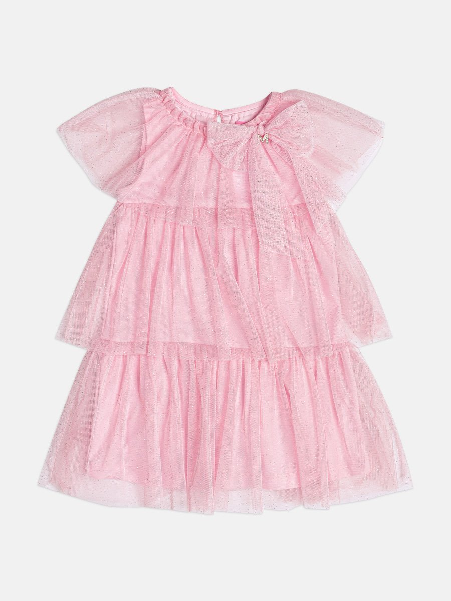 Girls Tulle Dress with Ruffles
