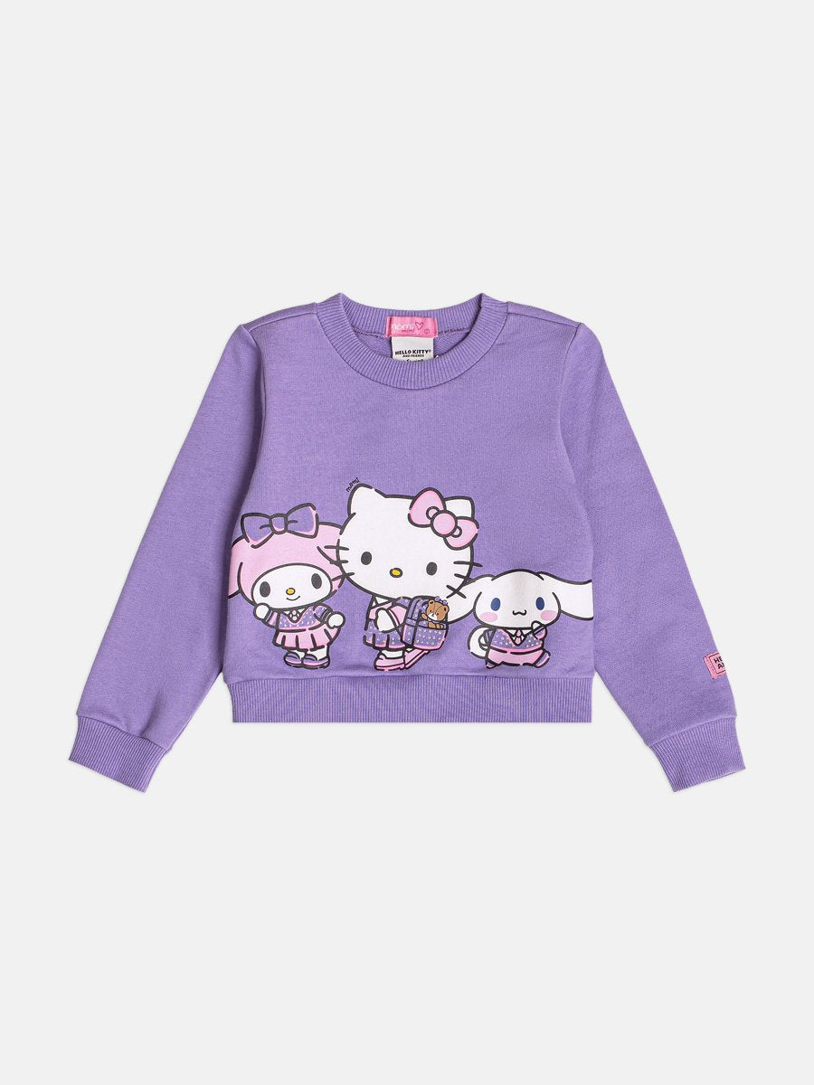 Momi Girls' Set – Fleece Hello Kitty
