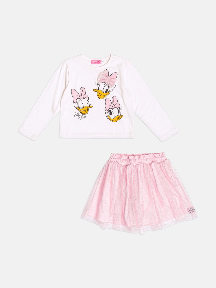 Daisy Long Sleeve Children's Set with Bow