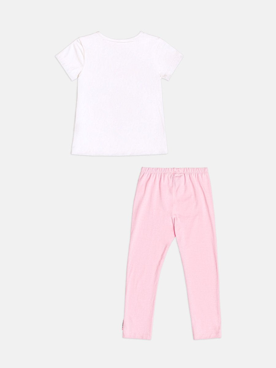 Hello Kitty Short Sleeve Children's Set with Rhinestones