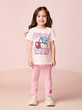 Hello Kitty Short Sleeve Children's Set with Rhinestones