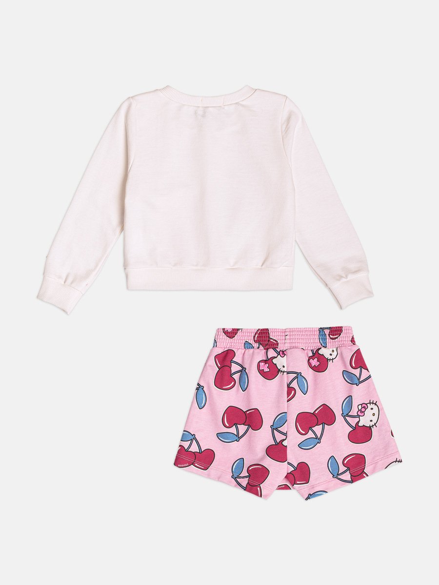Children's Set, Girl's Sweatshirt with Hello Kitty Bag