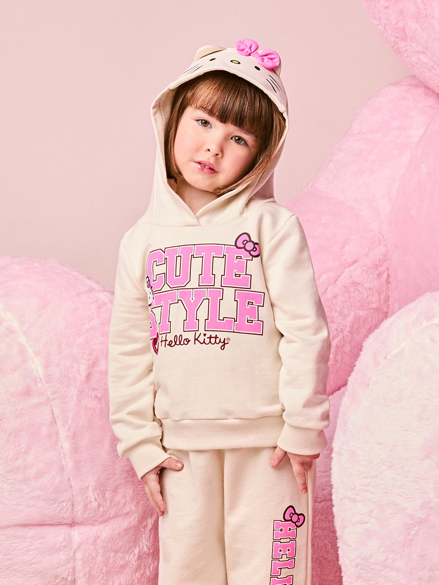 Children's Set of Hello Kitty Sweatshirt with Hood