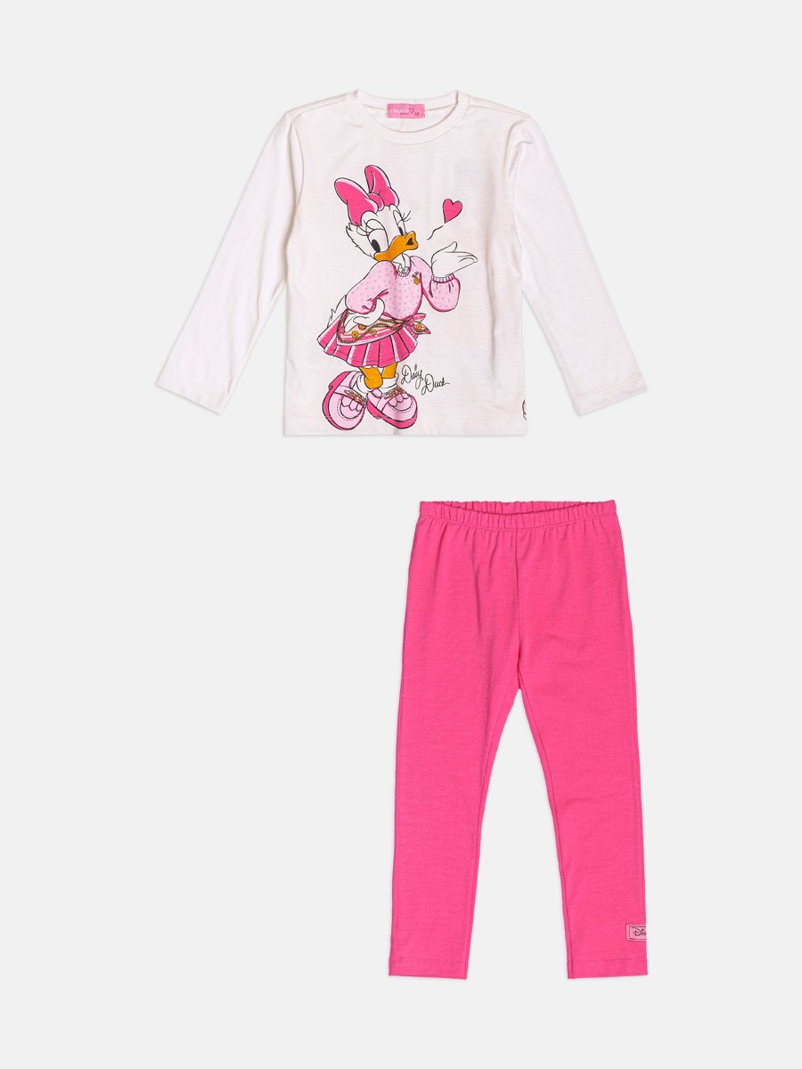 Momi Girls' Set – Long Sleeve Daisy Duck