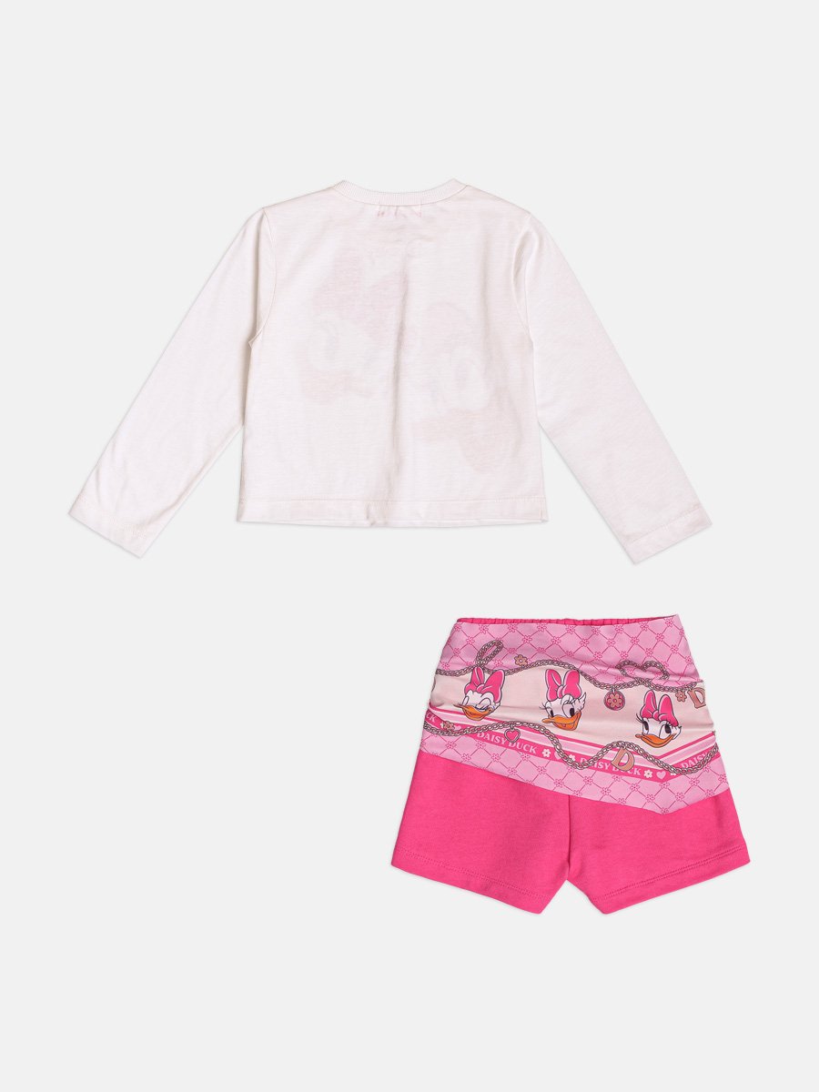 Momi Girls' Set – Daisy & Donald Scarf Print Set