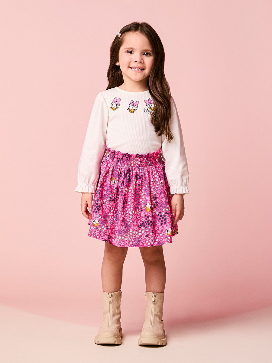 Momi Girls' Set – Long Sleeve Daisy Duck