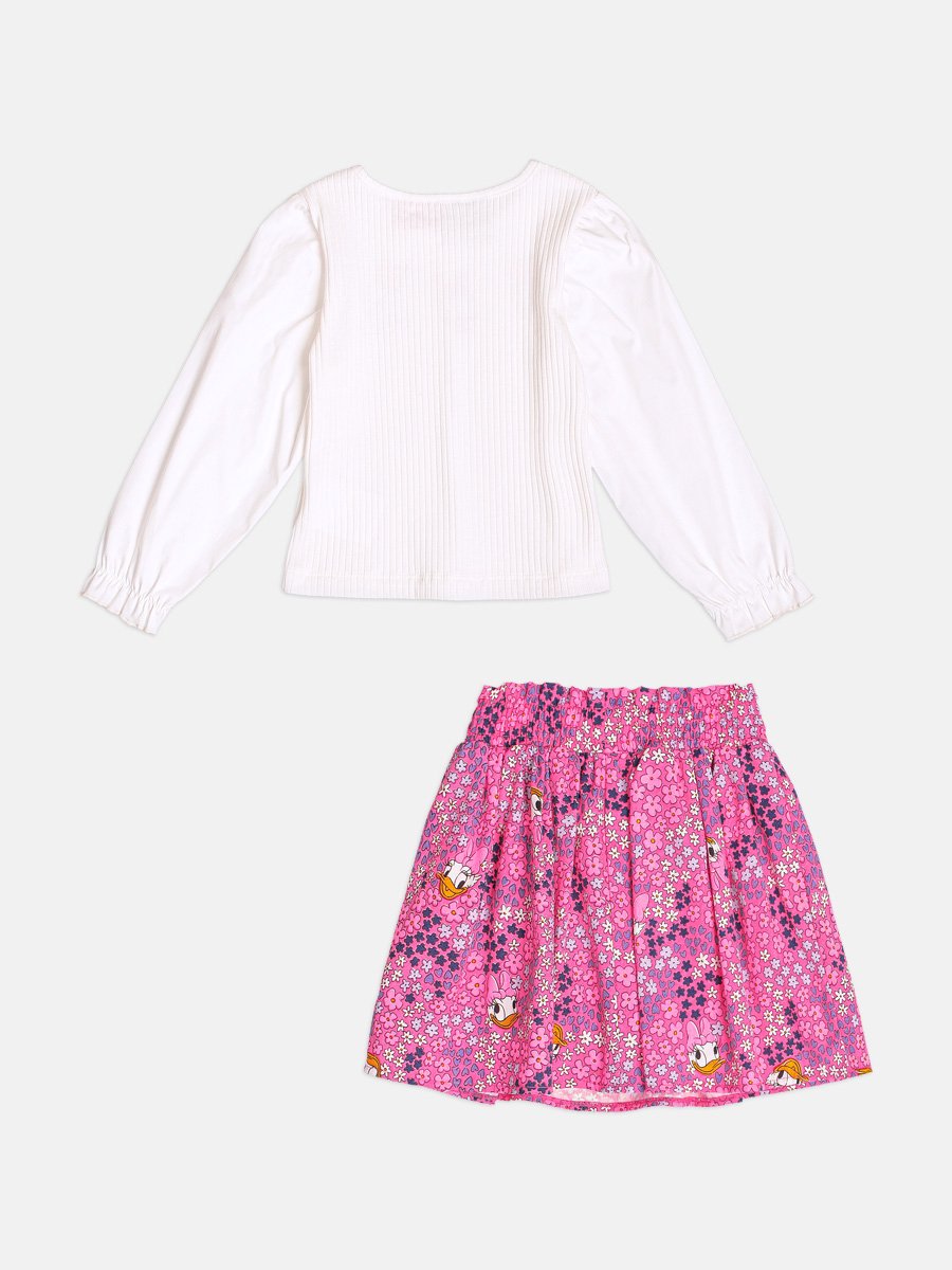 Momi Girls' Set – Long Sleeve Daisy Duck