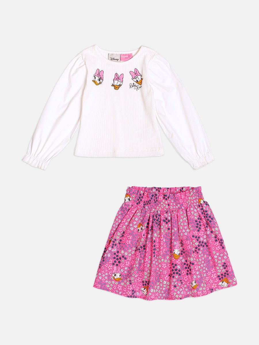 Momi Girls' Set – Long Sleeve Daisy Duck