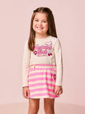 Children's Girl's Long Sleeve Cherry Striped Set