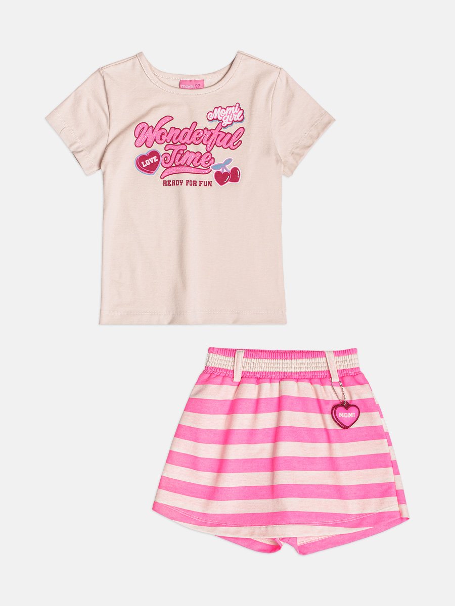 Cherry Striped Children's Set