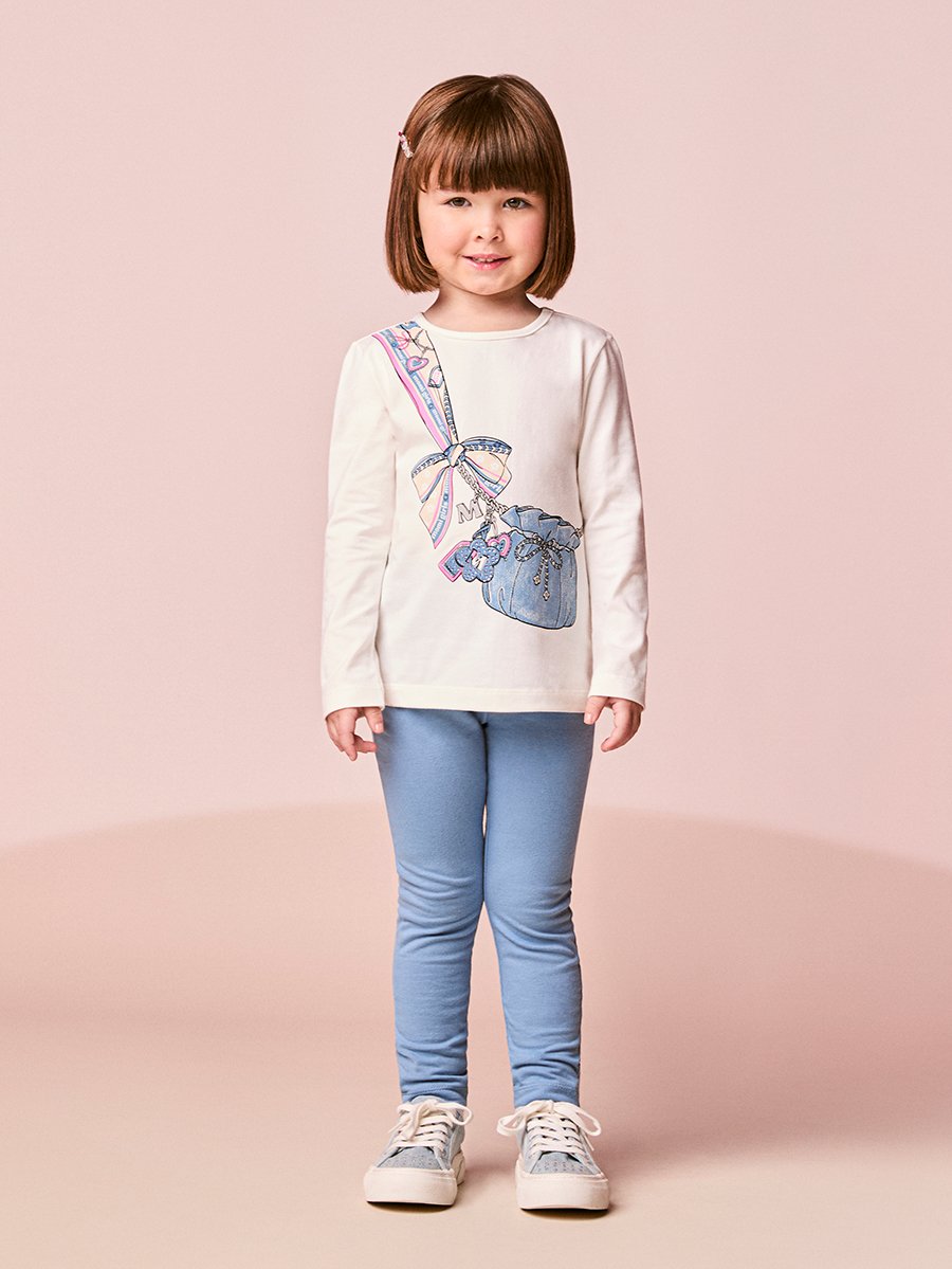 Children's Girl's Long Sleeve Set with Bag