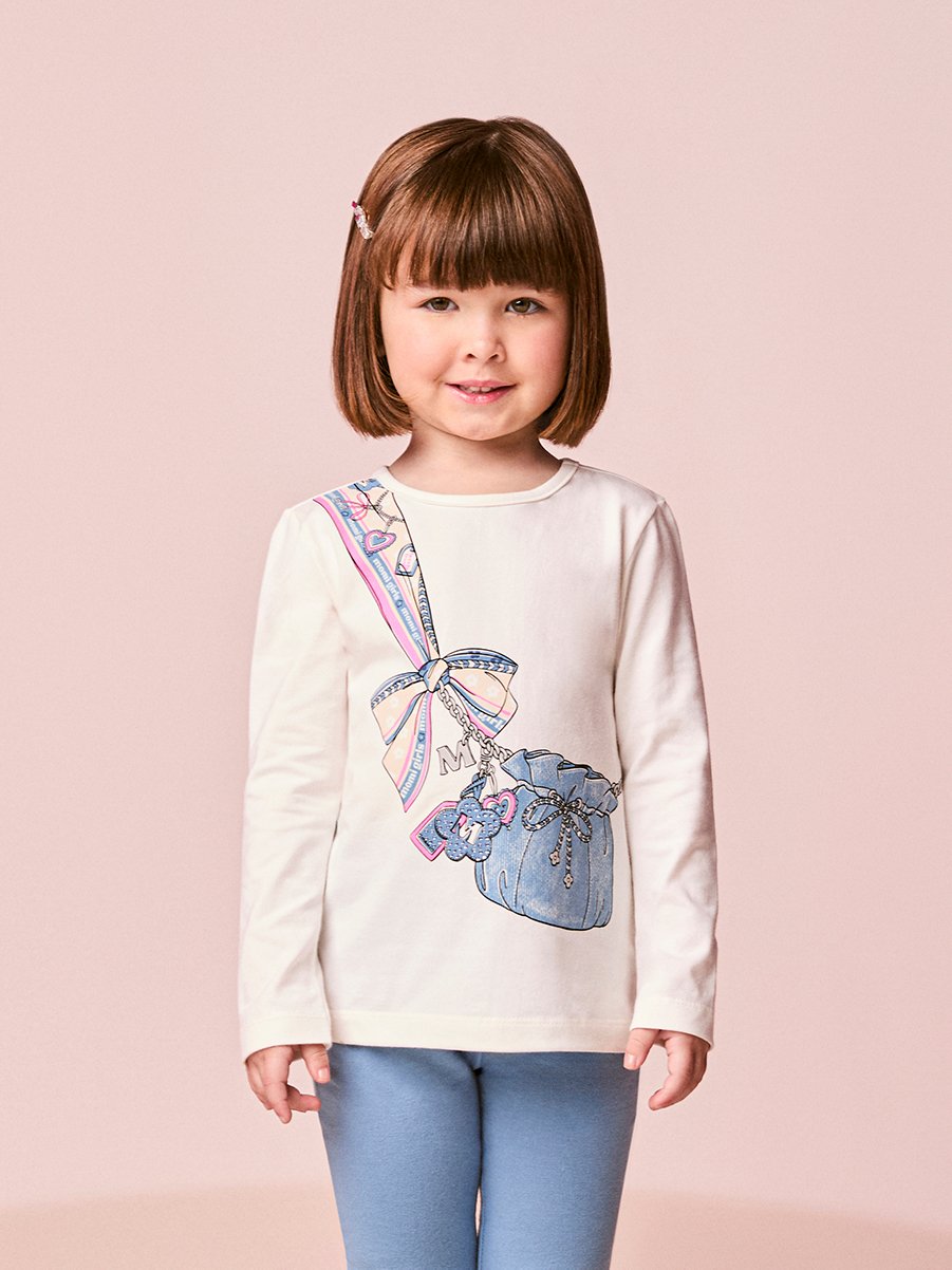 Children's Girl's Long Sleeve Set with Bag