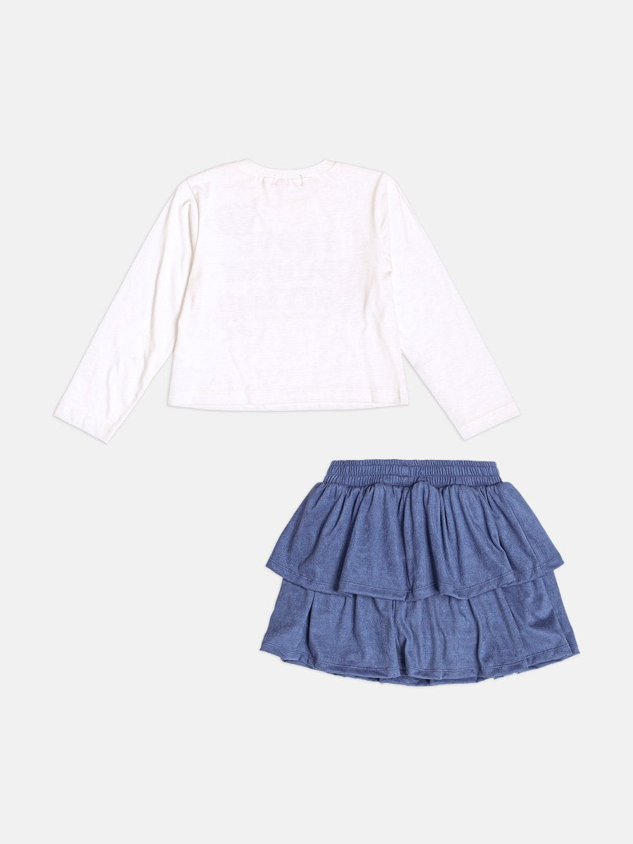 Momi Girls' Set – Country Little Bear Set with Ruffles