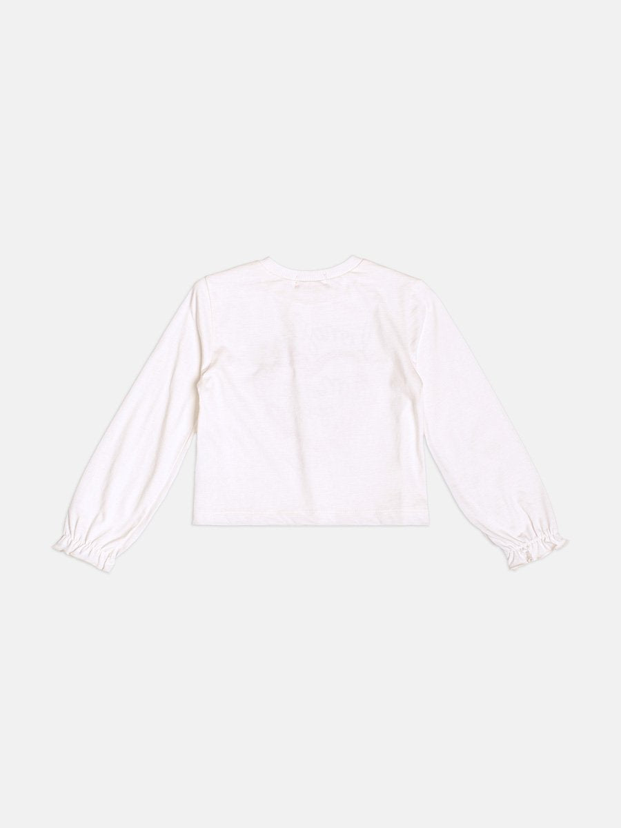 Momi Girls' Set – Long Sleeve in Plush with Little Bow