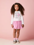 Momi Girls' Set – Long Sleeve in Plush with Little Bow