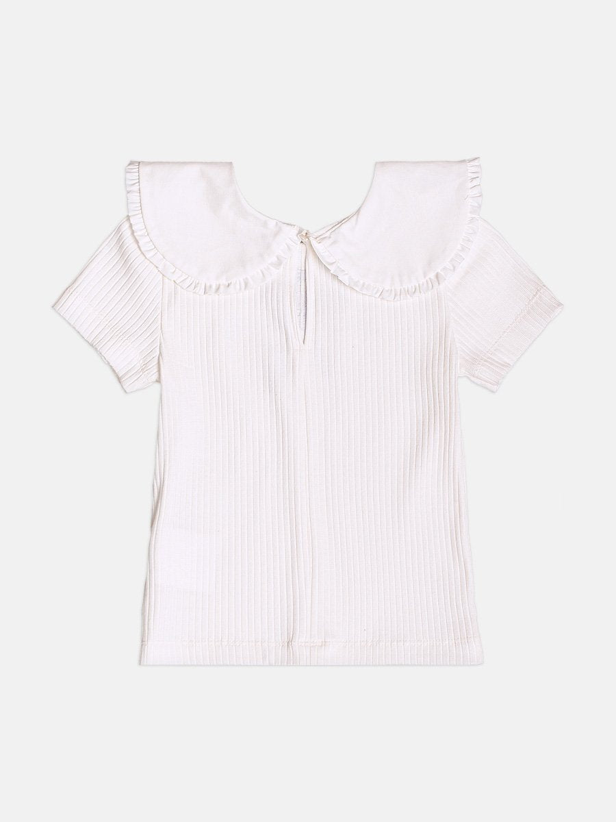 Momi Girls' Set – Tweed with Collar