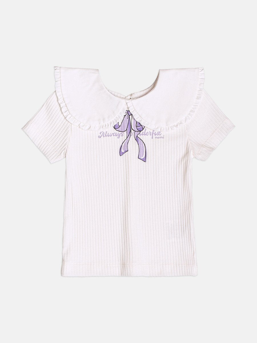 Momi Girls' Set – Tweed with Collar