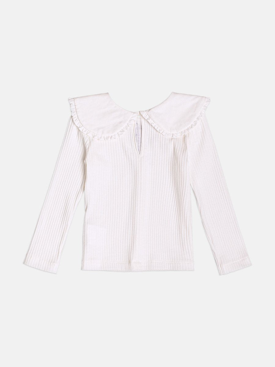 Momi Girls' Set – Long Sleeve in Tweed with Collar