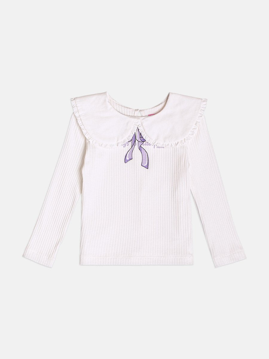 Momi Girls' Set – Long Sleeve in Tweed with Collar