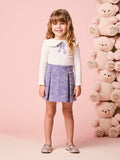 Momi Girls' Set – Long Sleeve in Tweed with Collar