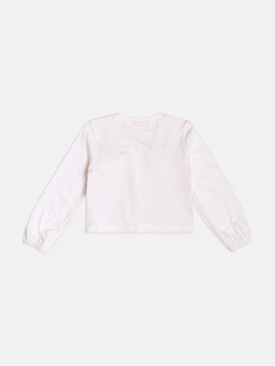 Children's Set for Girls Long Sleeve in Pink Tweed