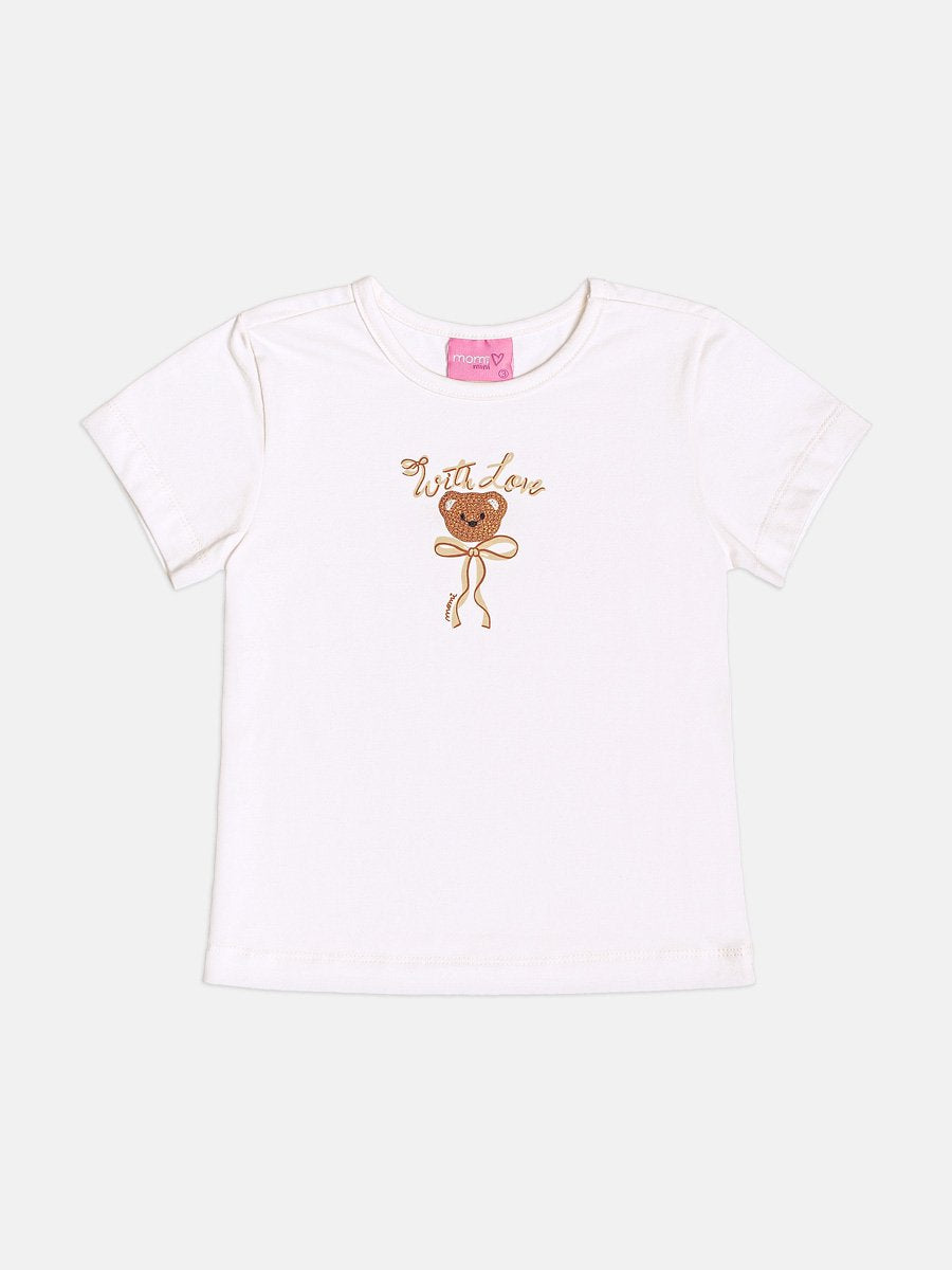 Momi Girls' Set – Little Bear Embroidery