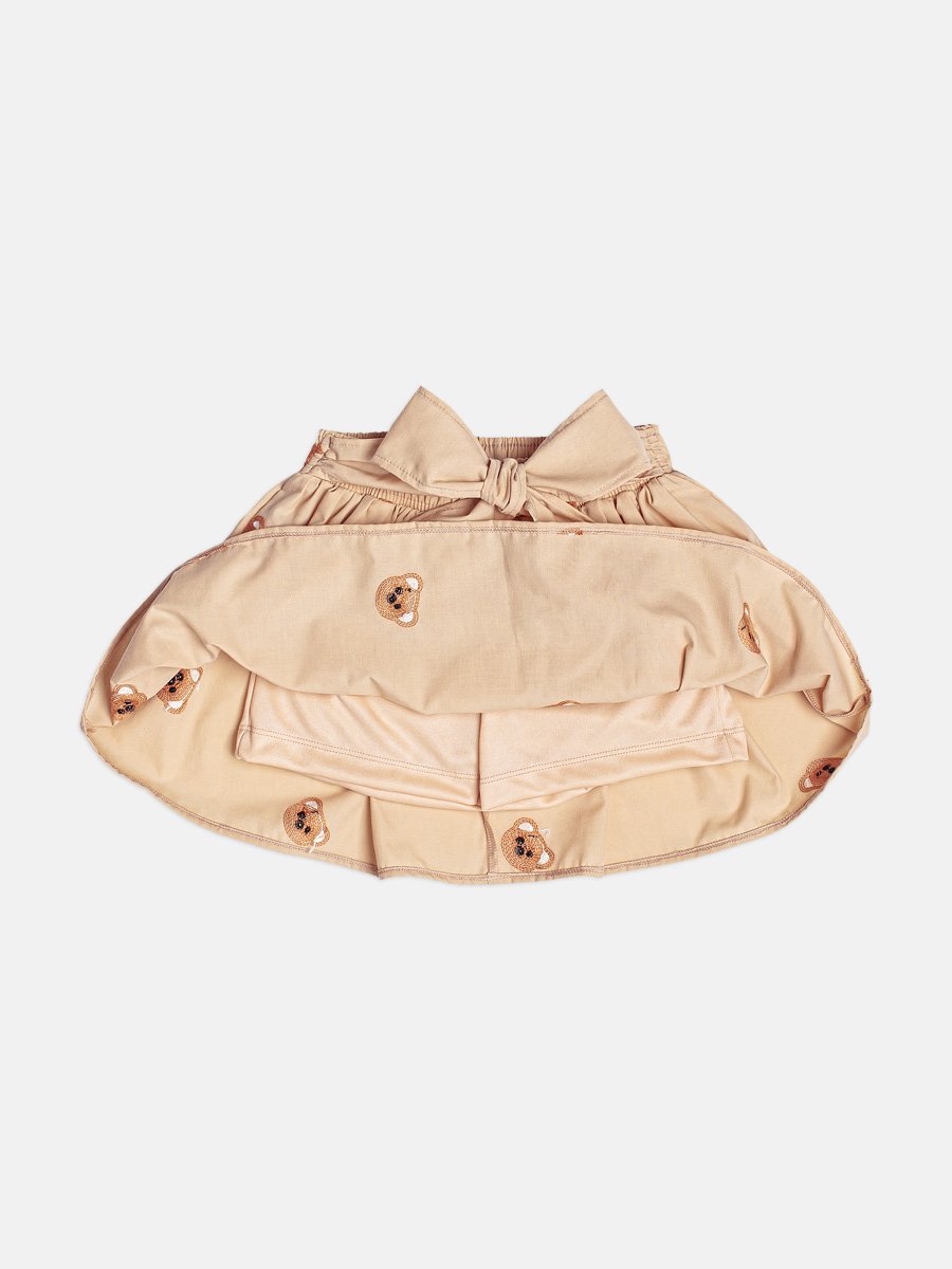 Momi Girls' Set – Little Bear Embroidery