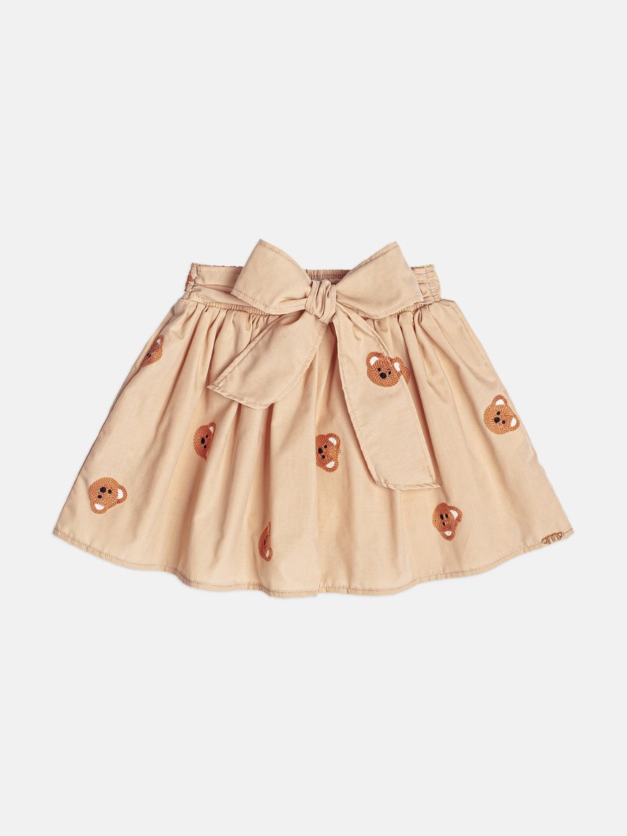 Momi Girls' Set – Little Bear Embroidery