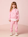 Girls Sweatsuit Set with Tulle Bows