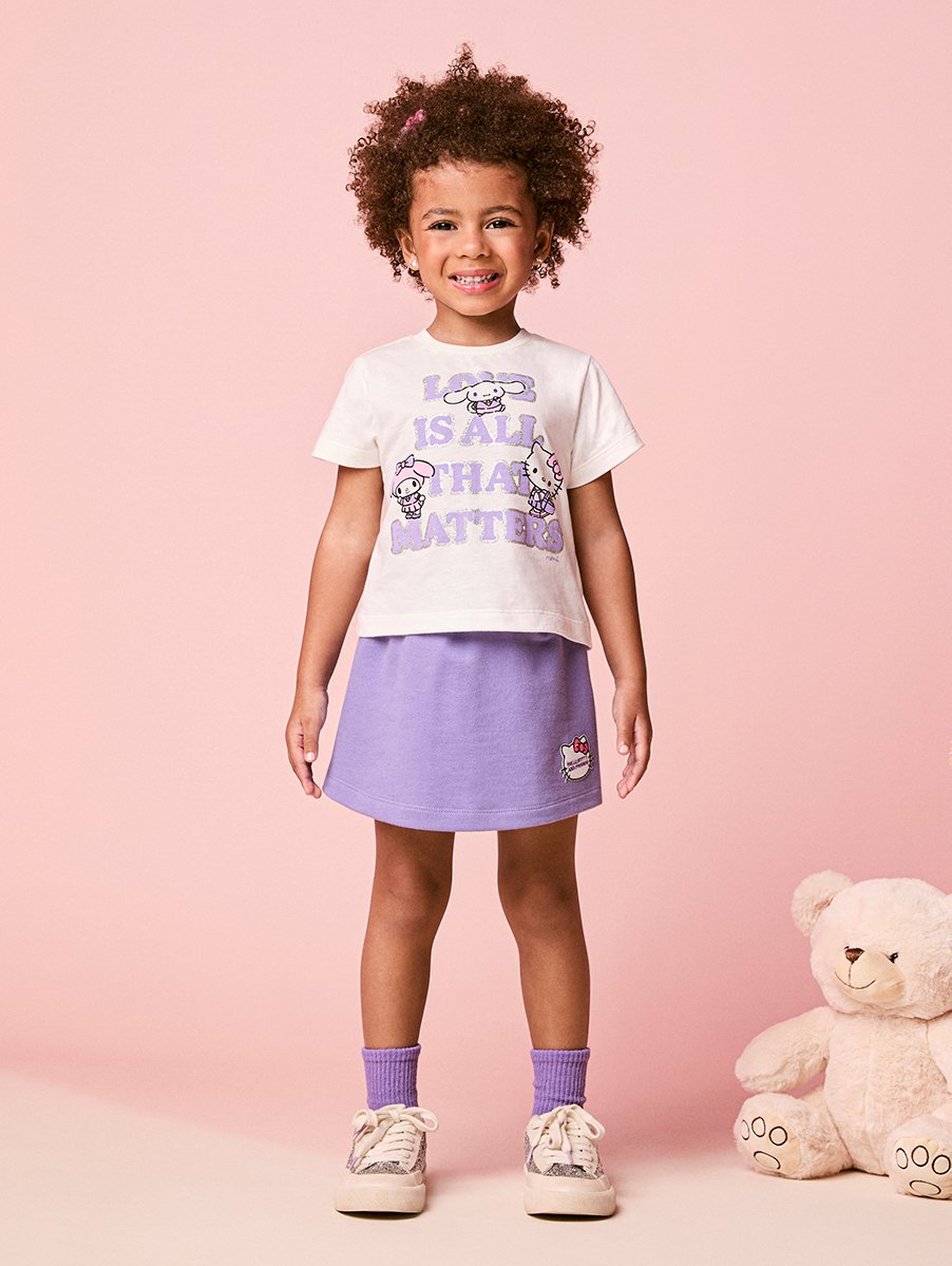 Momi Girls' Set – Purple Hello Kitty & Friends