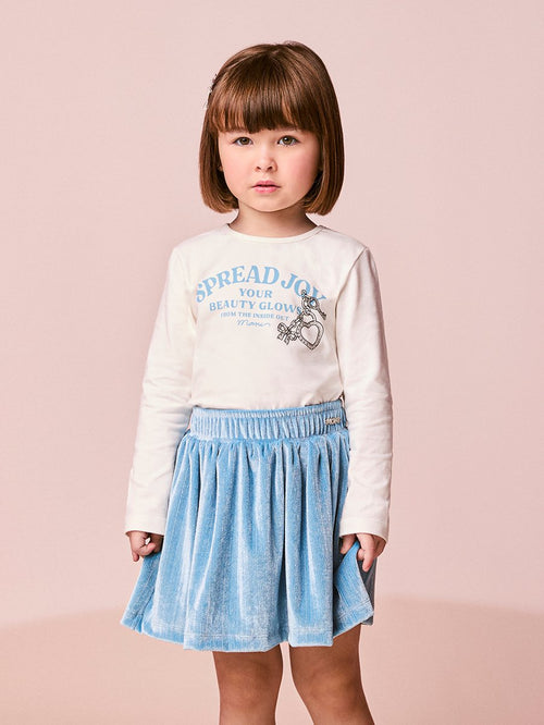 Children's Set for Girls in Velvet with Rhinestones