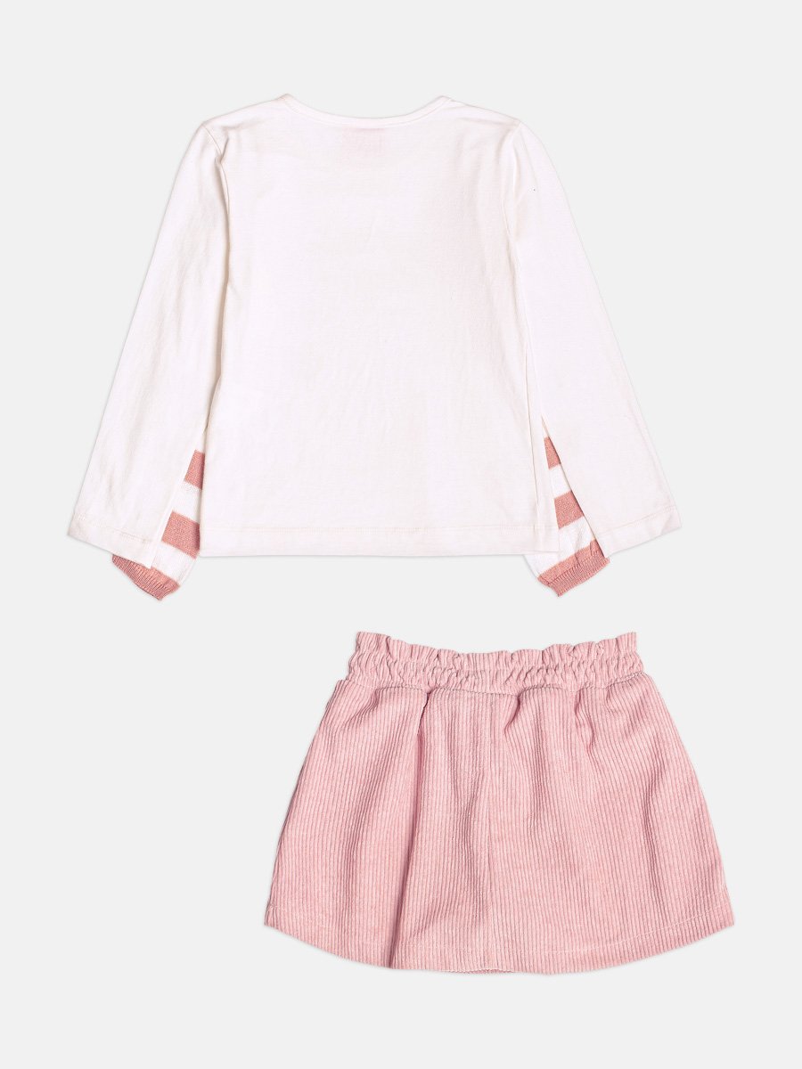 Girls Velvet Set with Accessory