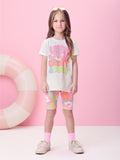 Neon Floral Set with Rhinestones