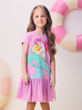 Little Mermaid Dress with Tulle Skirt