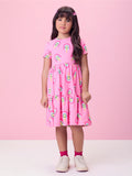 Pink Popsicles Short Sleeve Dress