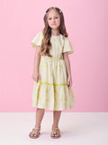 Laise Neon Dress with Flowers
