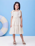 Laise Dress with Flower Embroidery