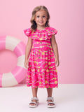 Pink Dress with Bracelets