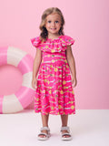 Pink Dress with Bracelets
